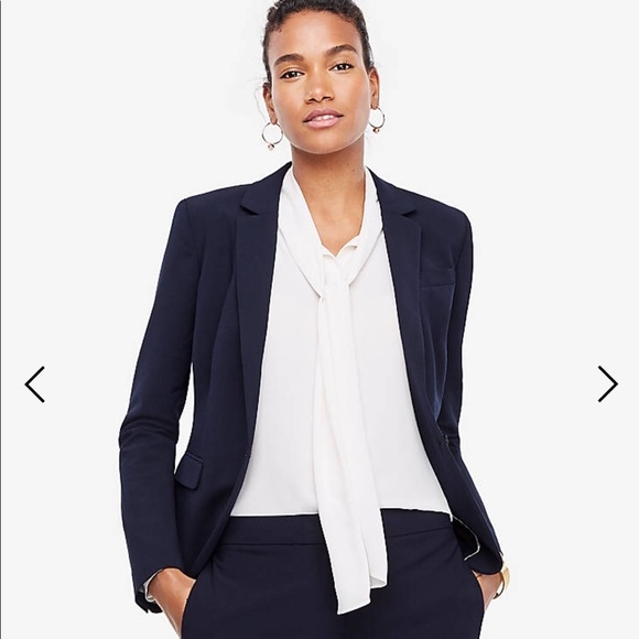 Ann Taylor Jackets & Blazers - Ann Taylor Women’s Navy Blazer business Casual Wool Jacket Office Wear